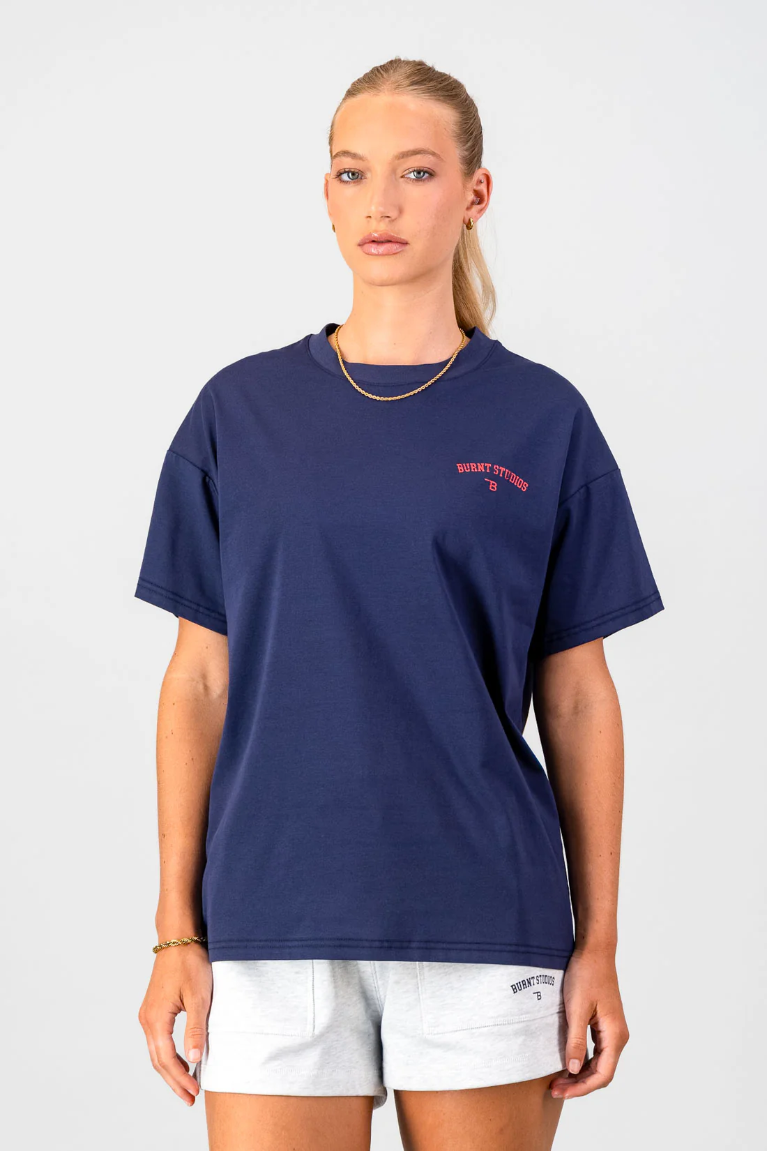 Academy Oversized Tee - Navy - Image 2