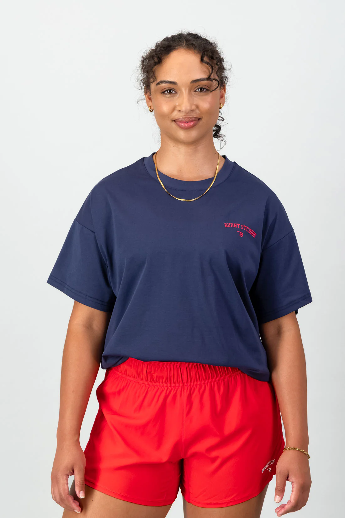 Academy Oversized Tee - Navy - Image 4