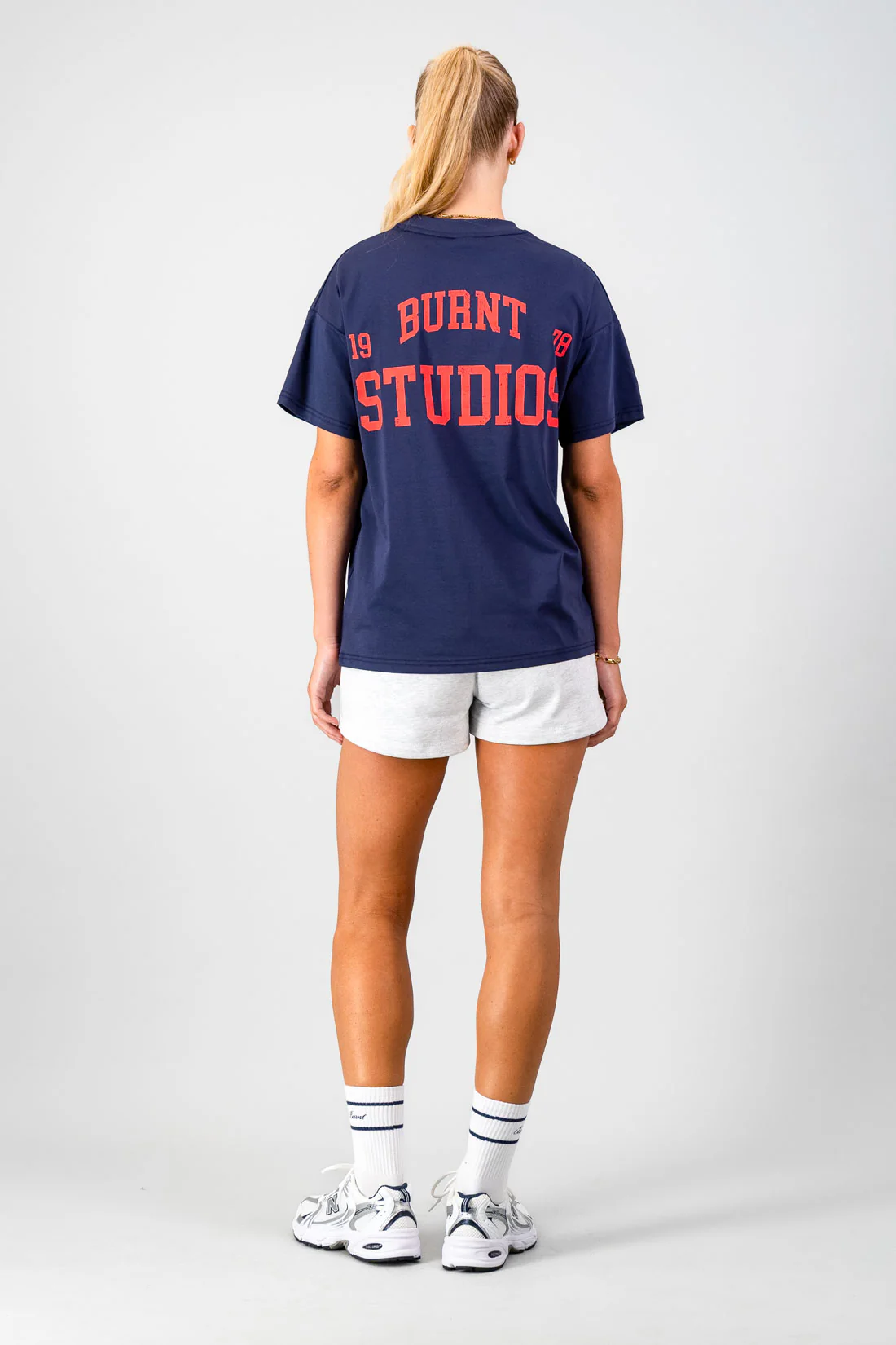 Academy Oversized Tee - Navy - Image 5