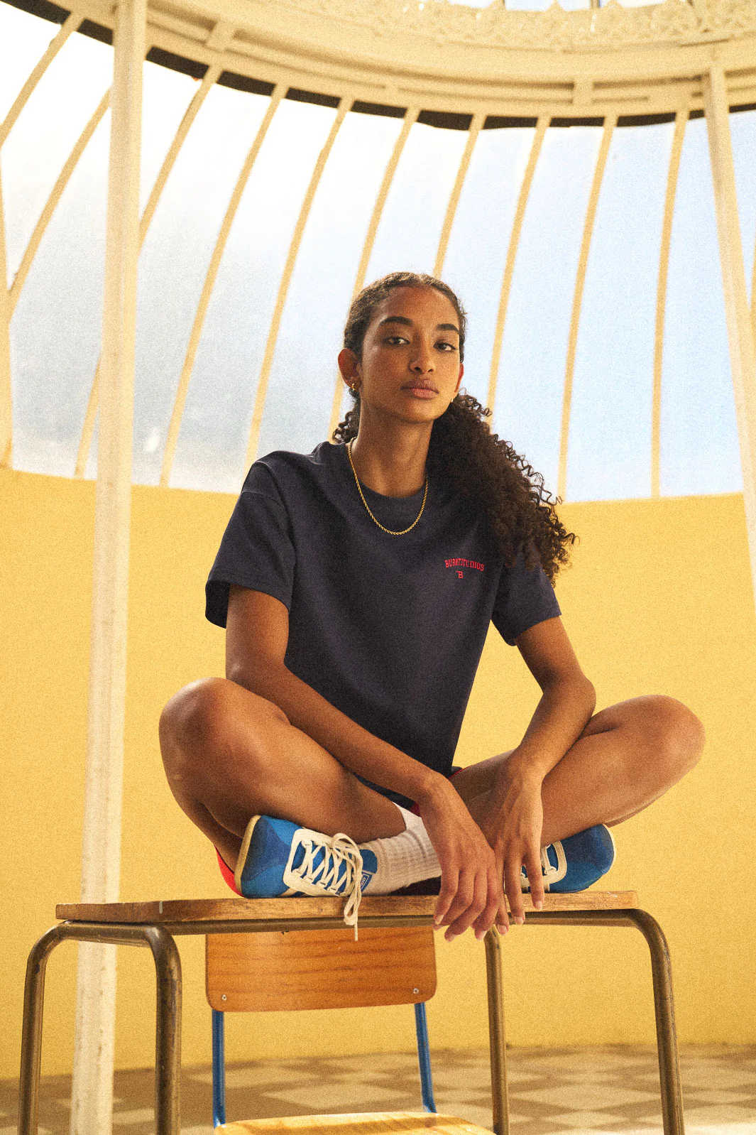 Academy Oversized Tee - Navy - Image 6