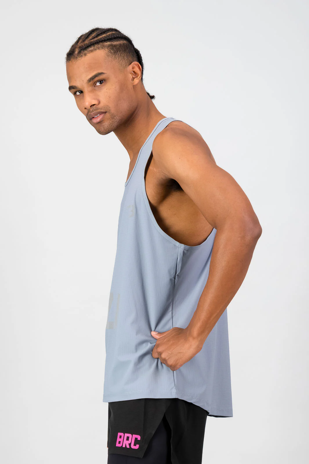 AeroFlow KZN Men's Race Tank - Grey - Image 3