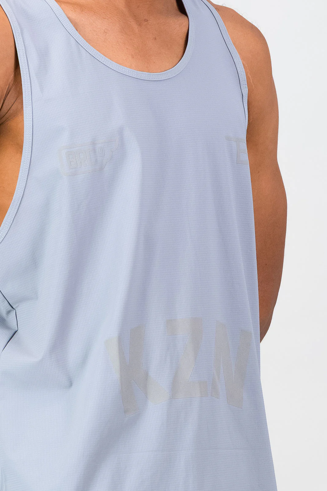 AeroFlow KZN Men's Race Tank - Grey - Image 4