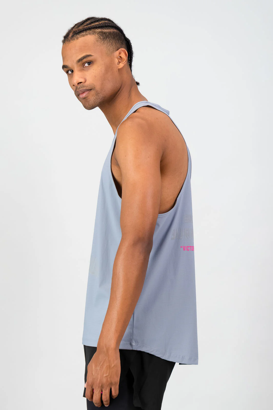 AeroFlow CPT Men's Race Tank - Grey - Image 4