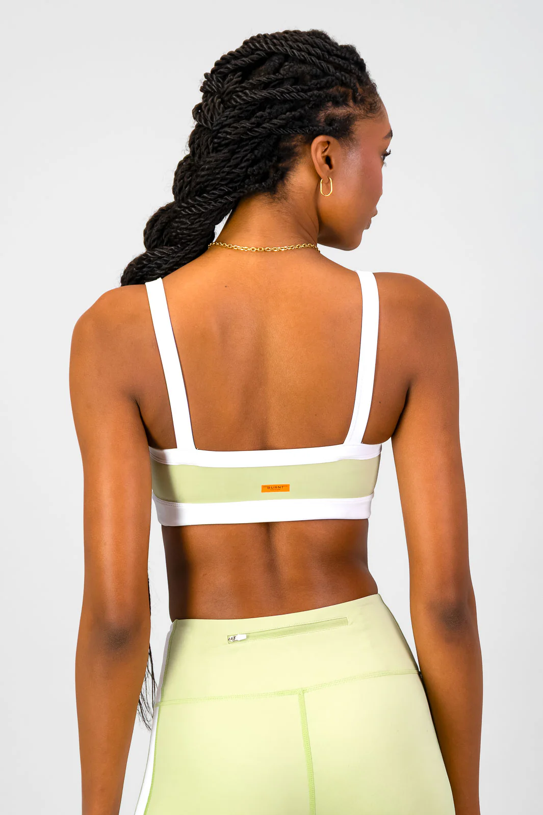Burnt x You Sports Bra - Aloe - Image 2