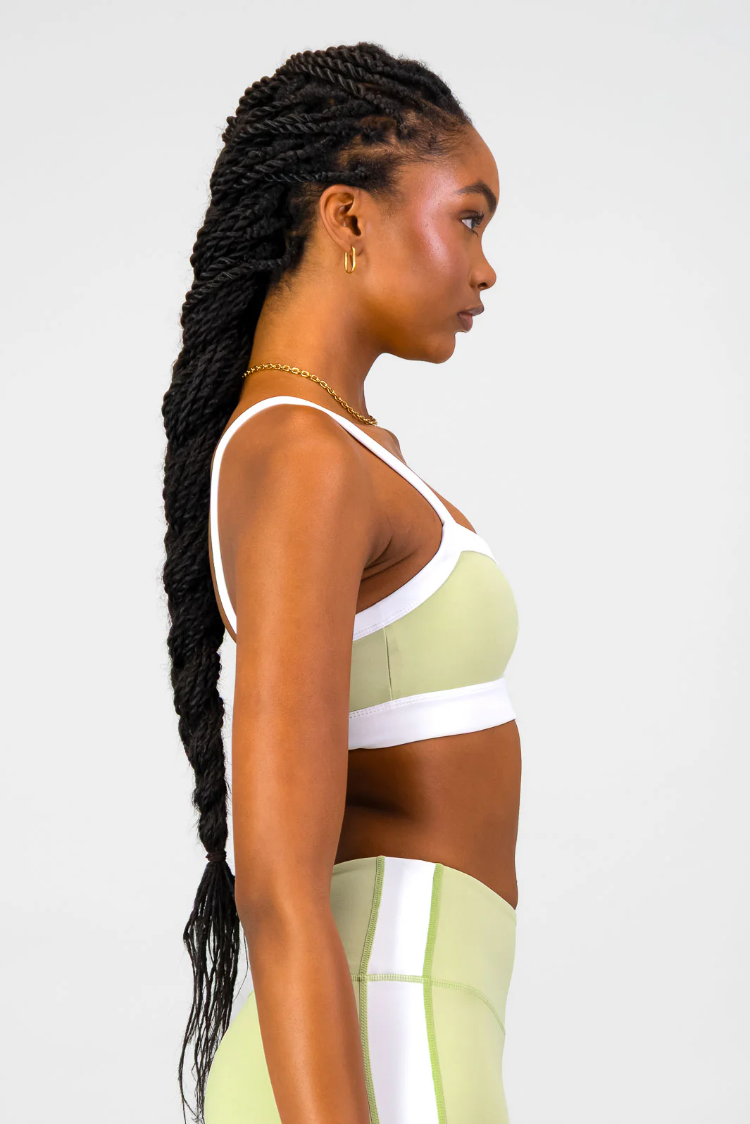 Burnt x You Sports Bra - Aloe - Image 5