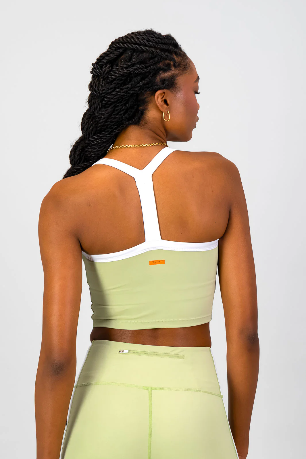 Burnt x You Supportive Tank - Aloe - Image 2