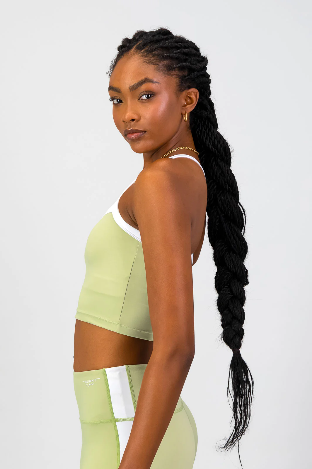 Burnt x You Supportive Tank - Aloe - Image 4