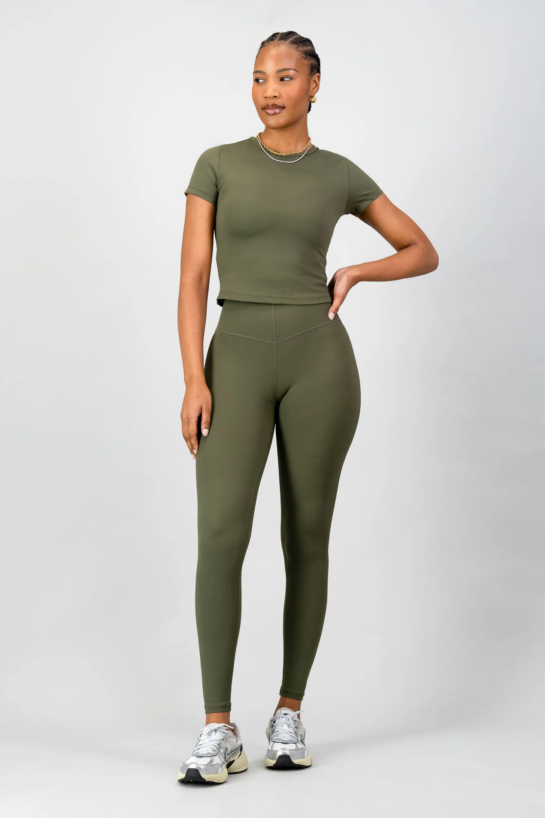 Dynamic Legging - Olive - Image 5