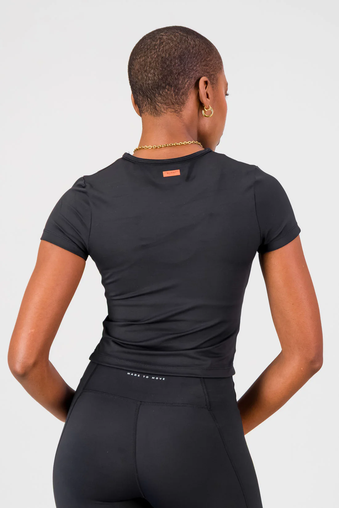 Essential Olivia Fitted Tee - Black - Image 2