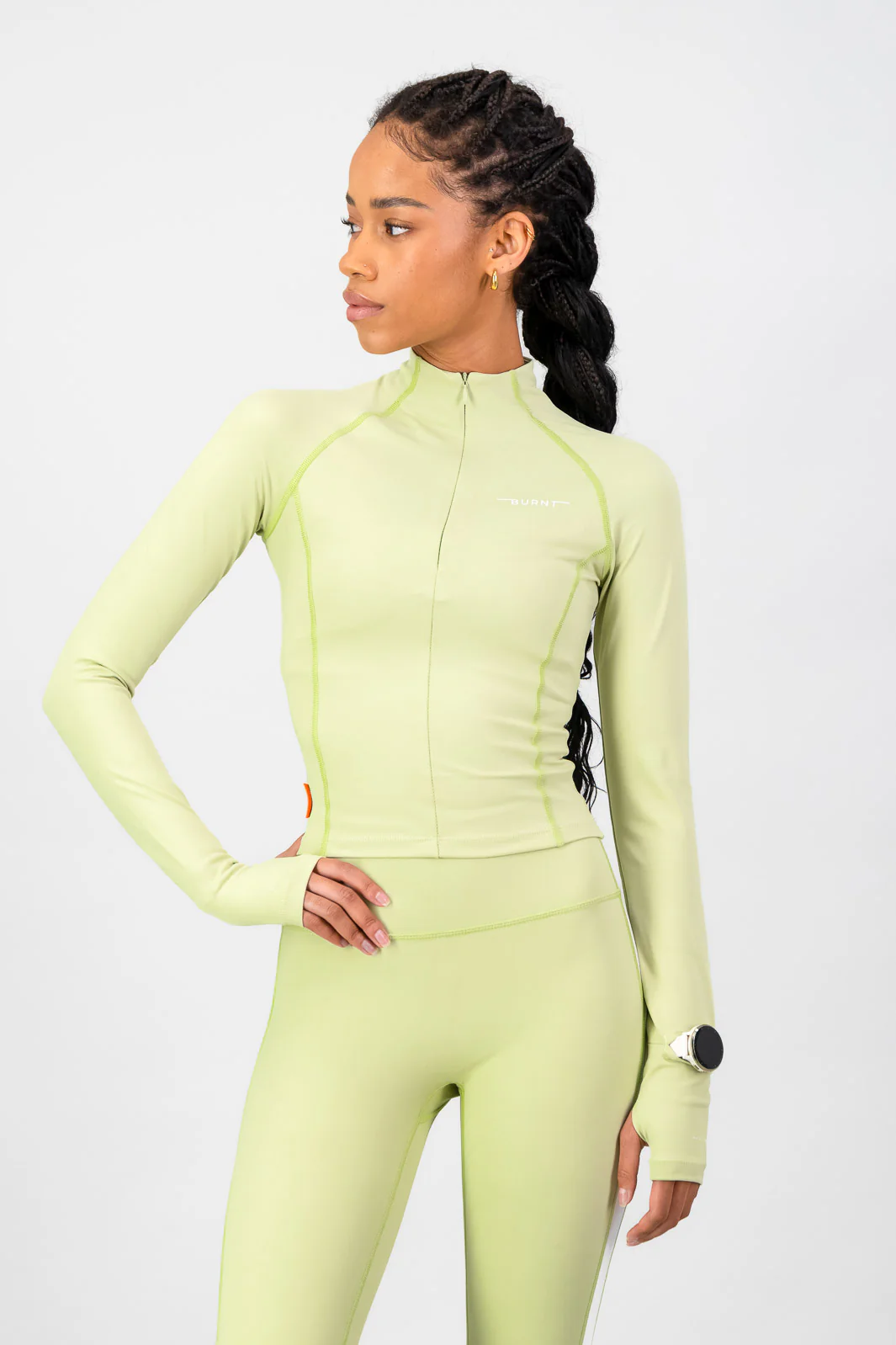 Tempo 1/4 Zip - Aloe