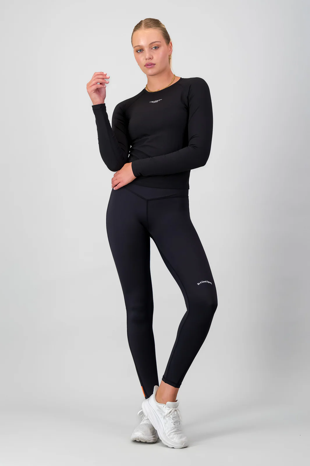 Fitted Long Sleeve - Black - Image 5