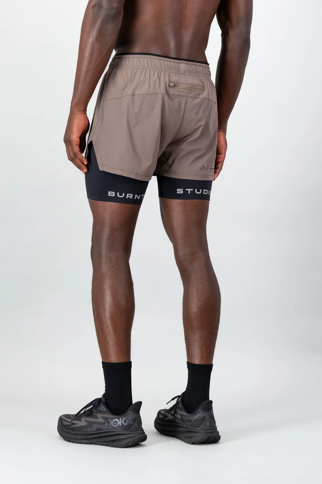 Energy 2-in-1 Short - Brown & Black - Image 3