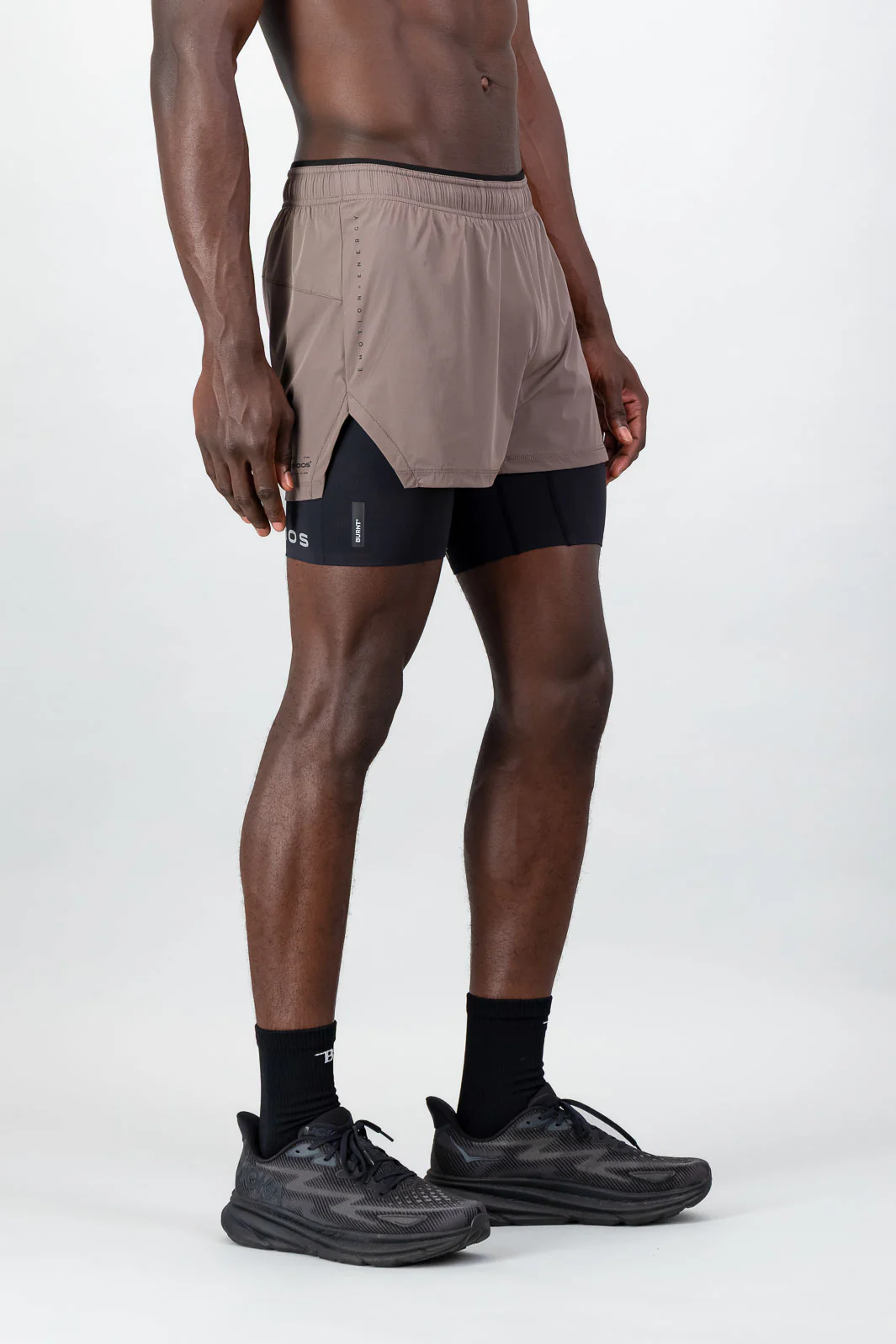Energy 2-in-1 Short - Brown & Black - Image 4