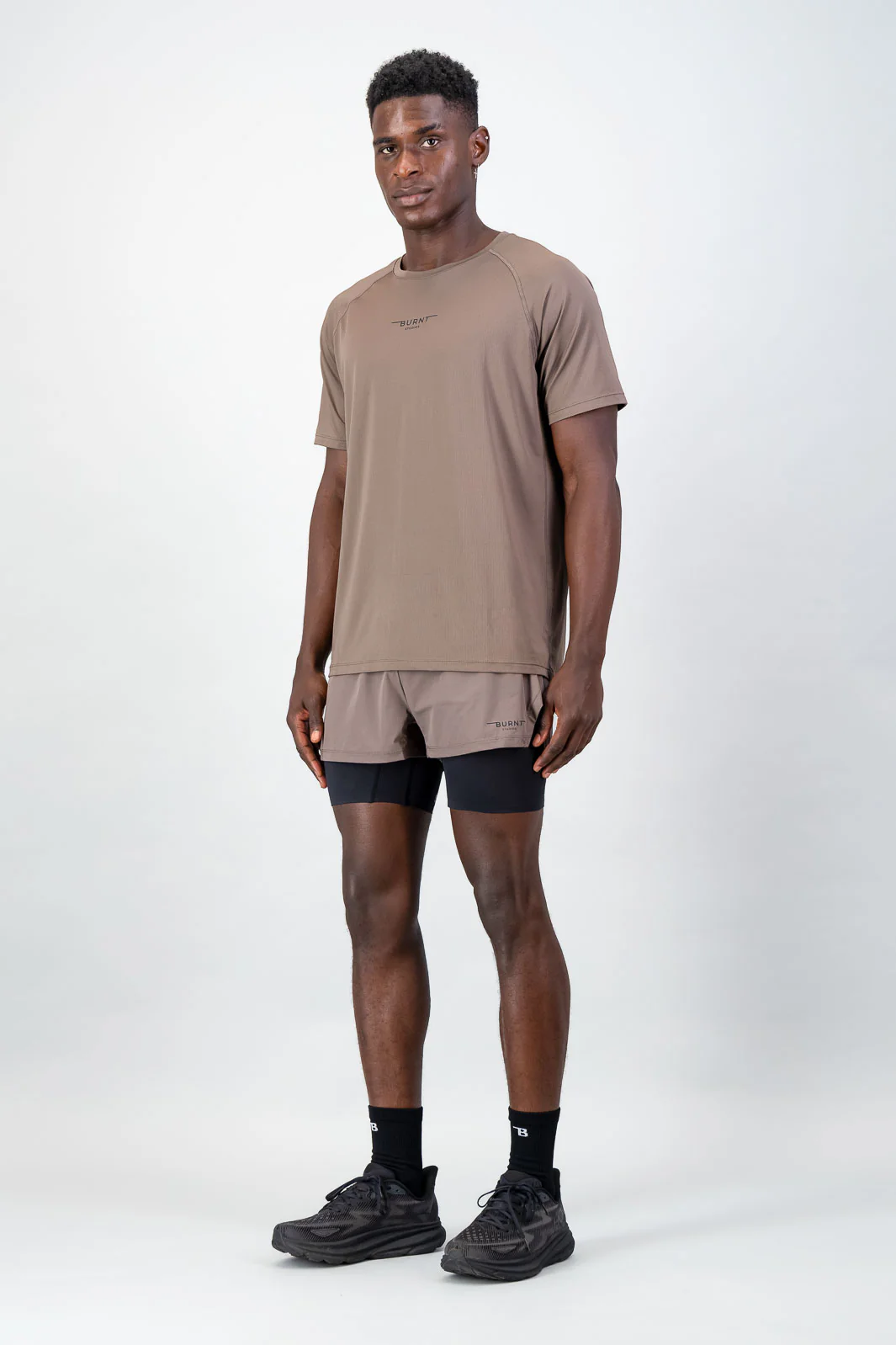 Energy 2-in-1 Short - Brown & Black - Image 5