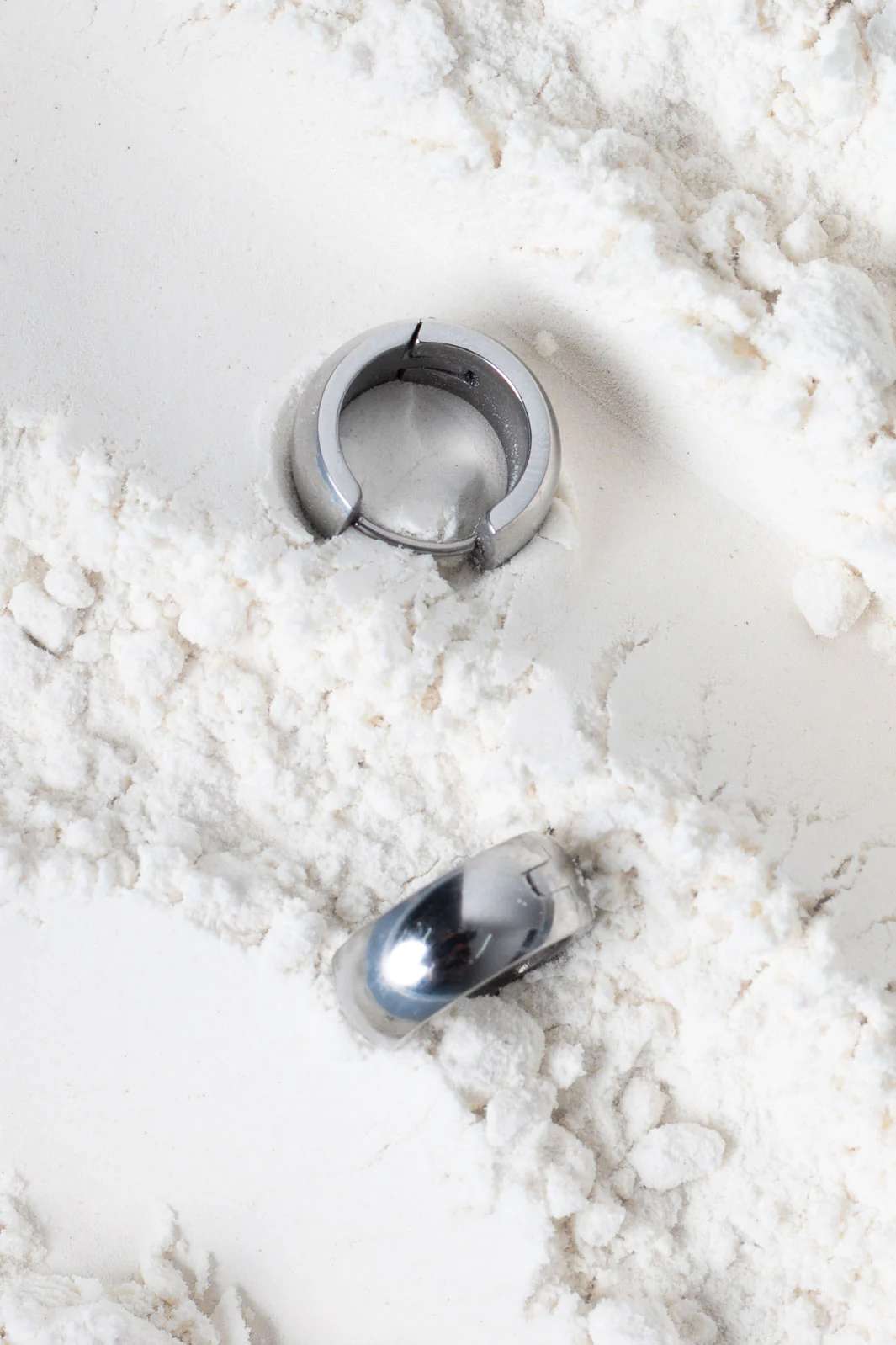 Huggies Earrings - Silver - Image 2