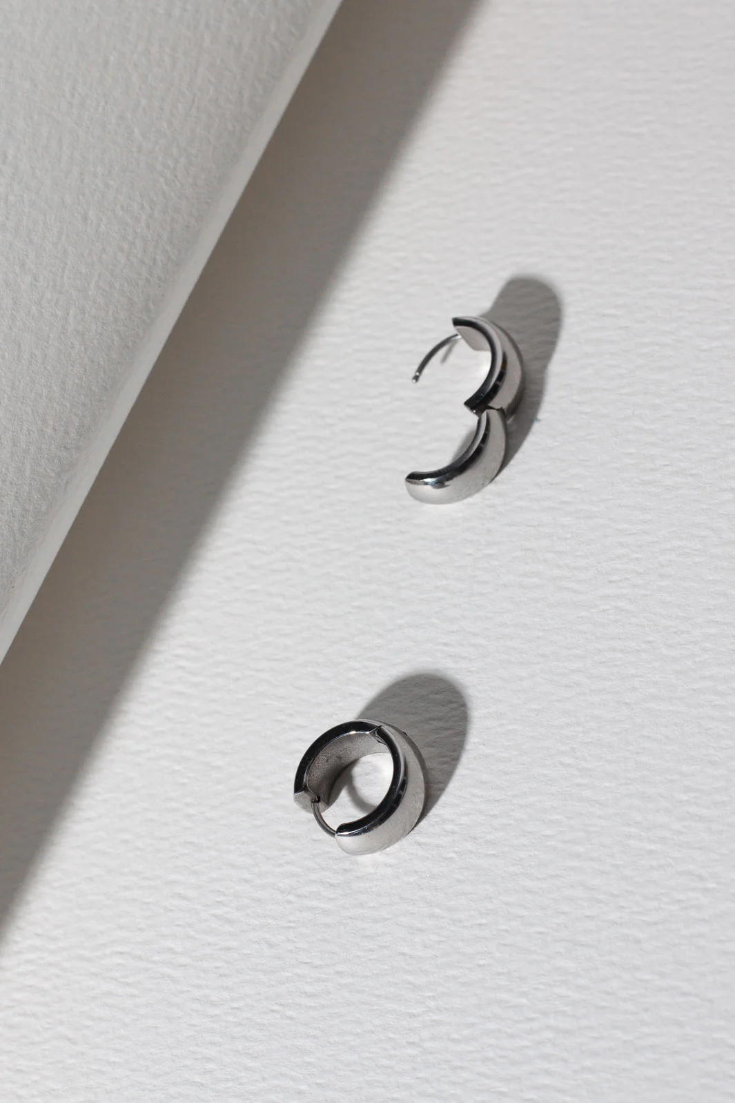 Huggies Earrings - Silver - Image 3