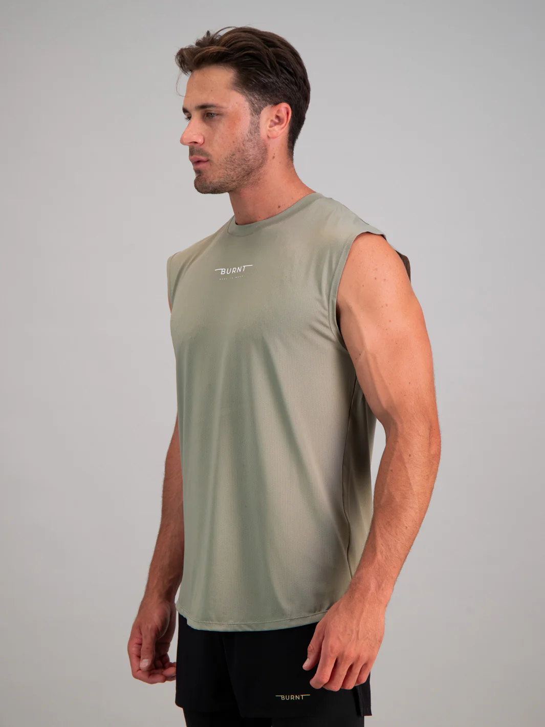 LA Muscle Tank - Sage - Image 3