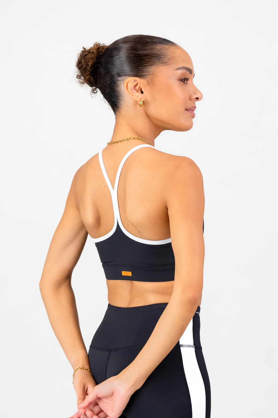 Lua Sports Bra - Black & White - Image 3
