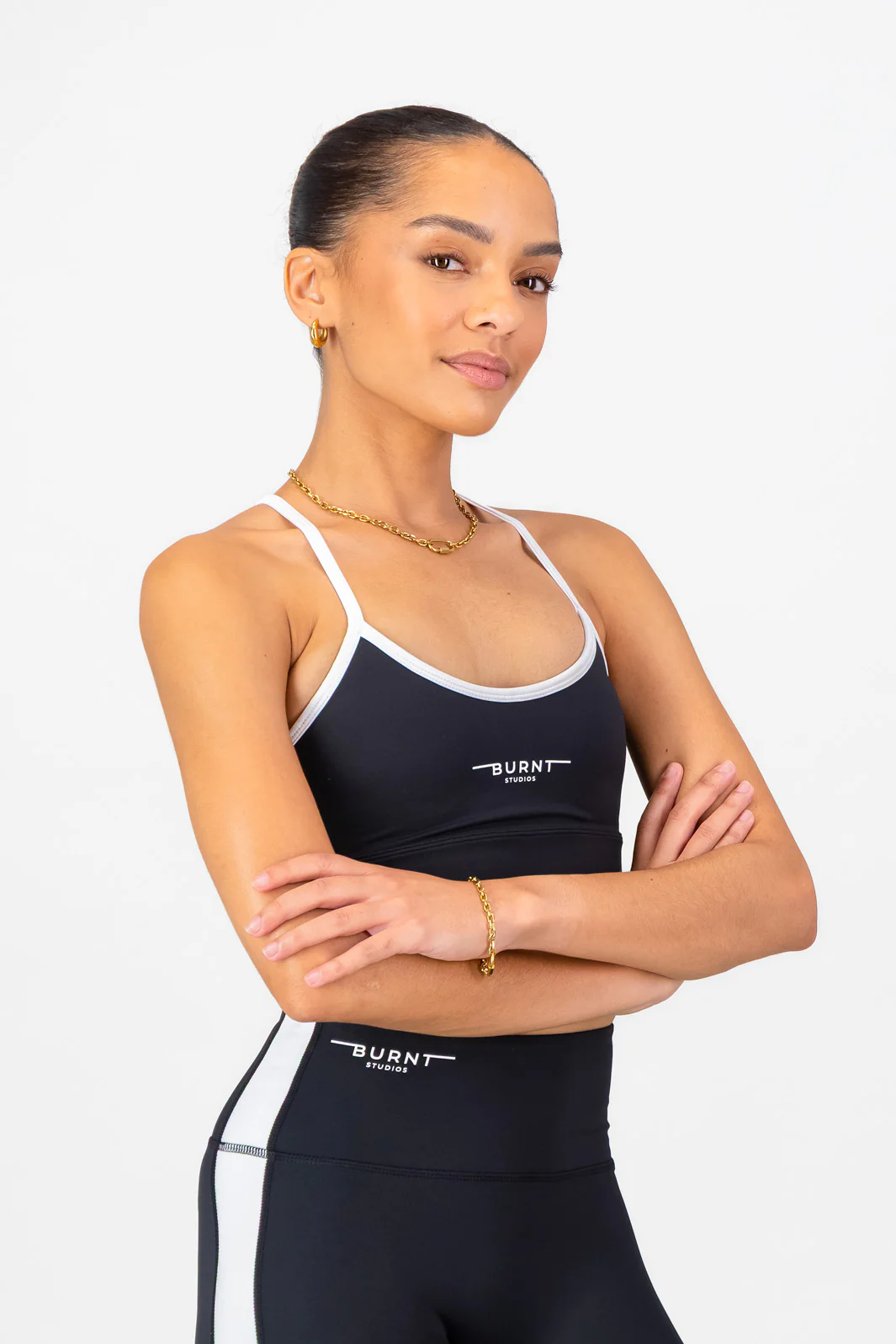 Lua Sports Bra - Black & White - Image 4