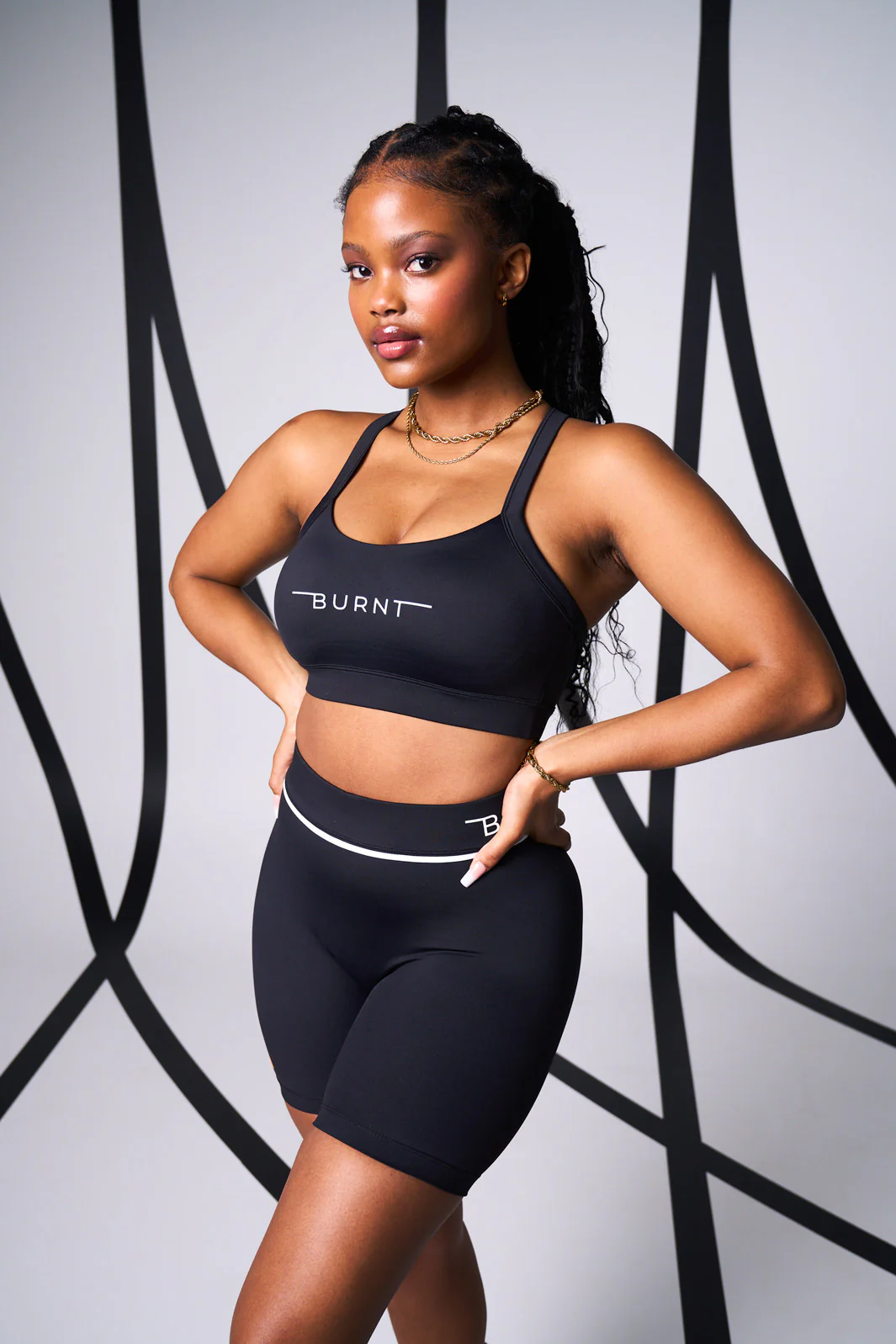 Milan Sports Bra - Black - Image 6