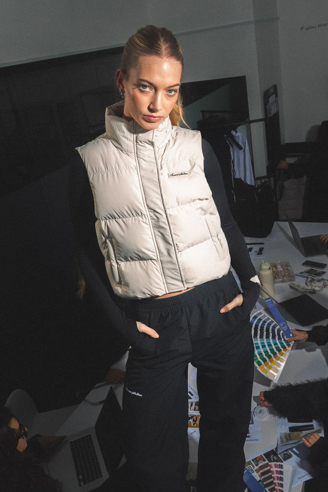 Montana THERMOLITE® Puffer Gilet - Cream - Image 6