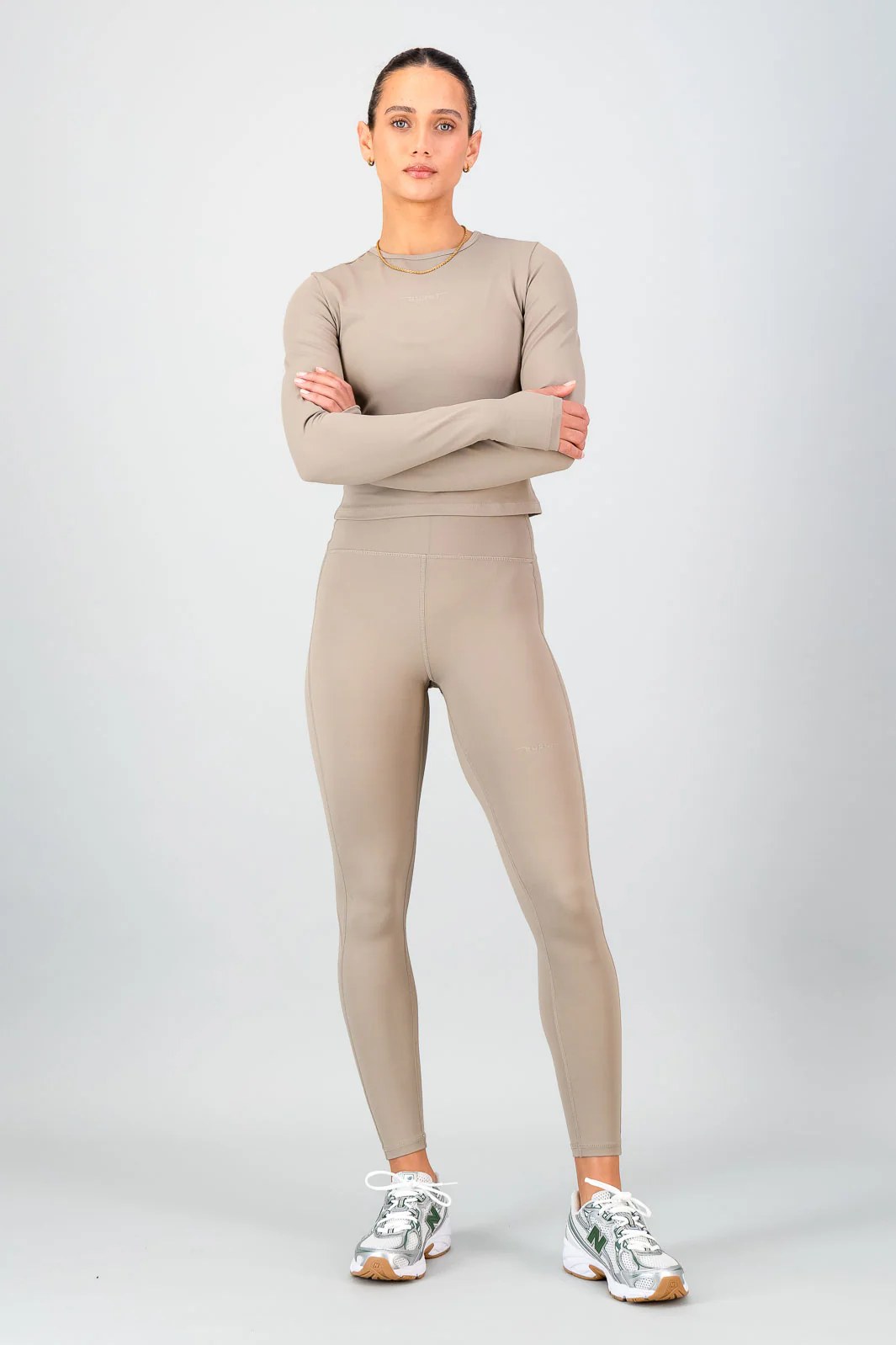 Olivia Fitted Long Sleeve - Cashew - Image 5