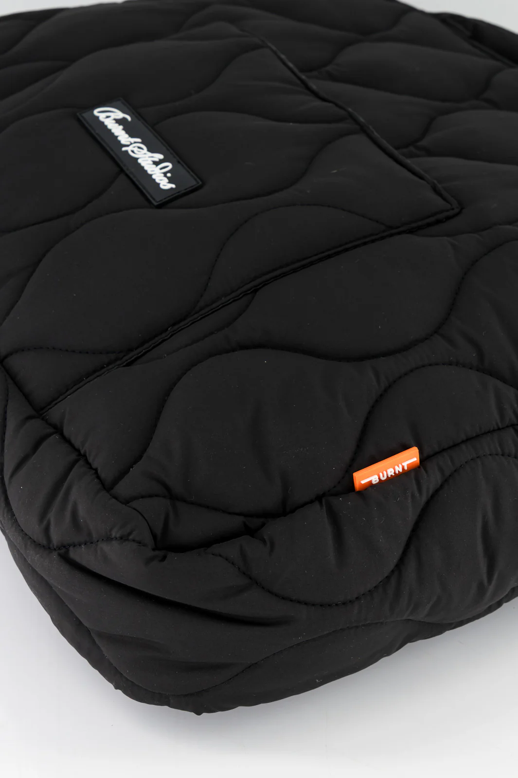 Quilted Tote Bag - Black - Image 4