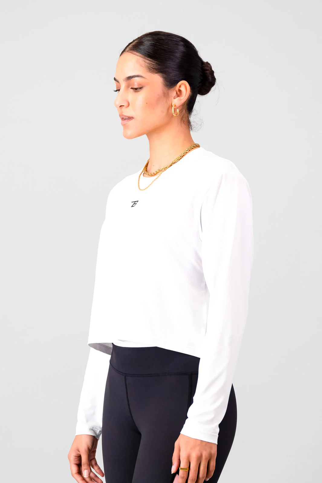 Relay Relaxed Long Sleeve - White - Image 3