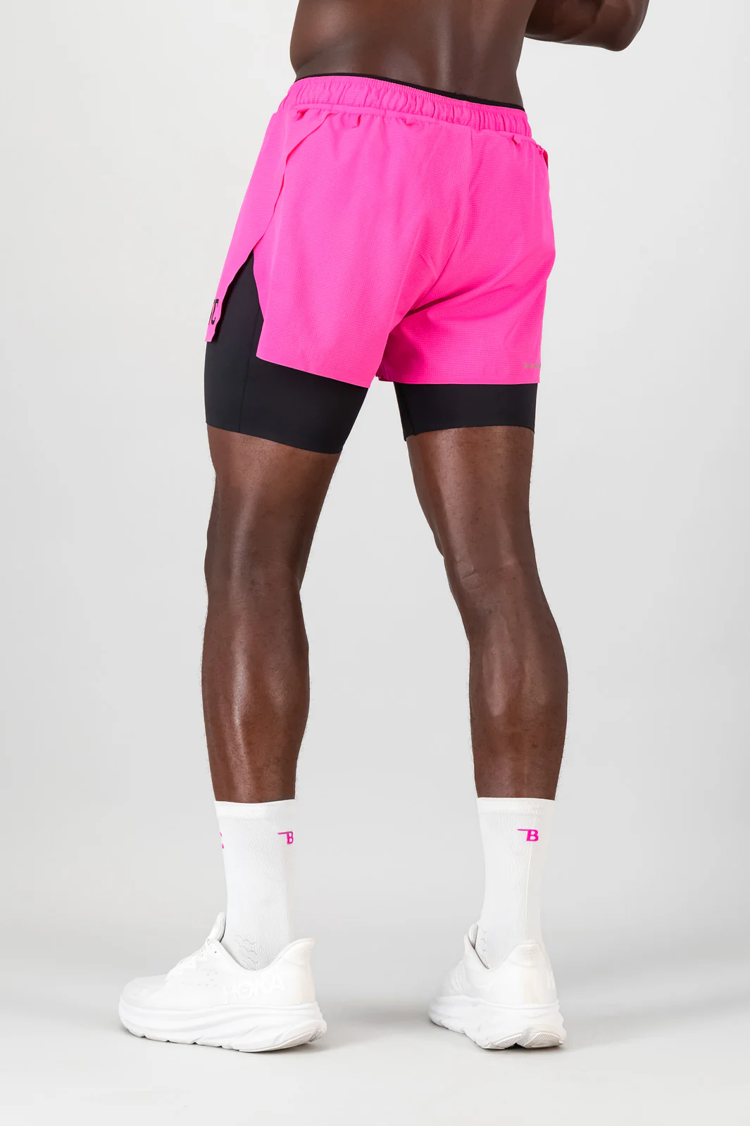 SprintRacer Men's 2-in-1 Pro Short - Electric Pink - Image 2