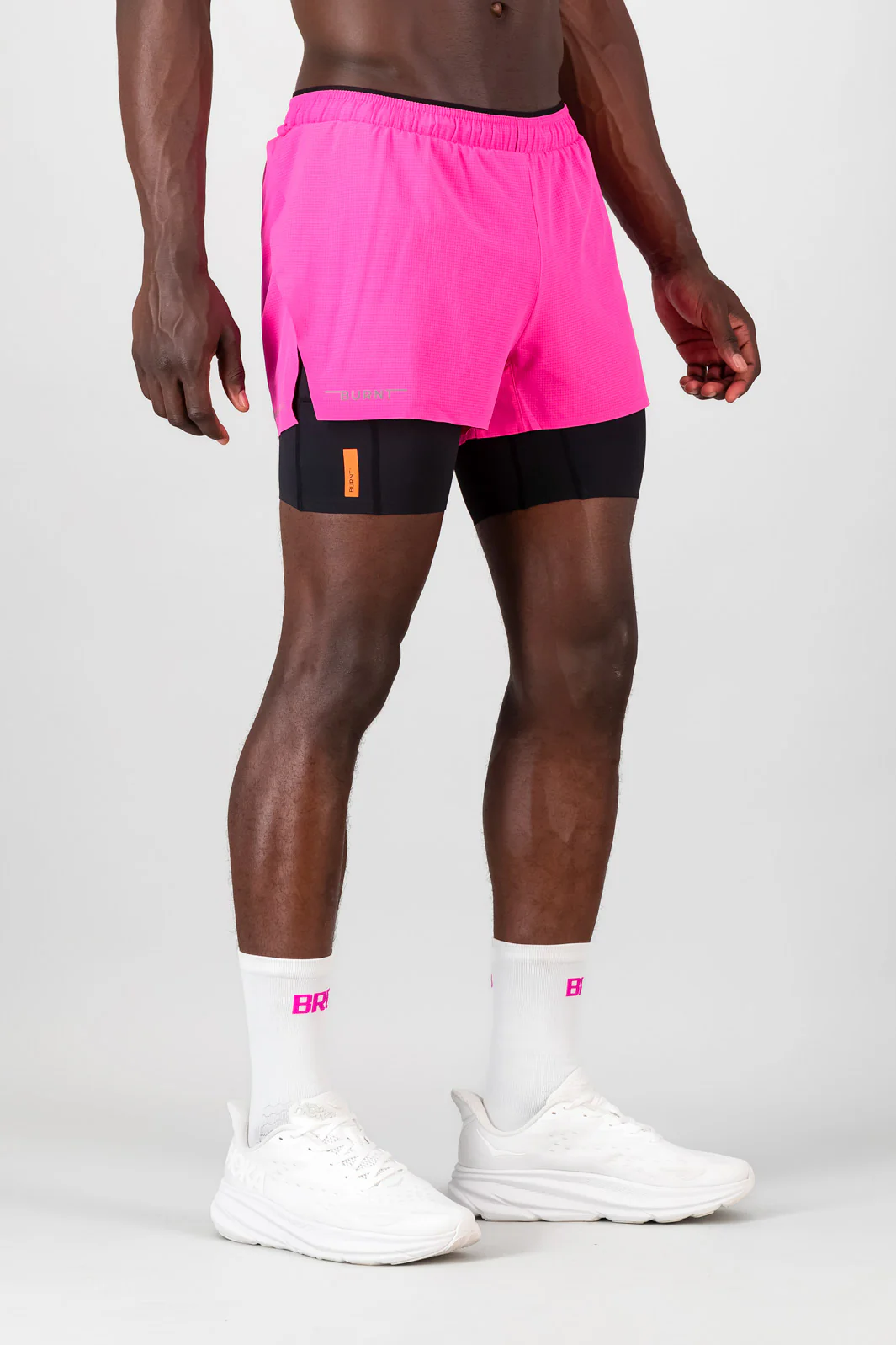 SprintRacer Men's 2-in-1 Pro Short - Electric Pink - Image 4