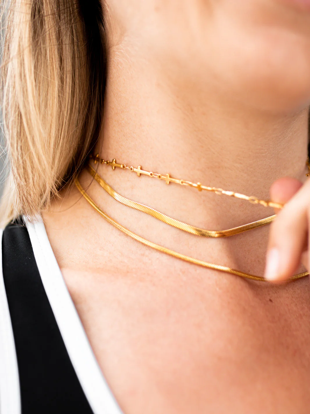 Stacking Cross Necklace - Image 3