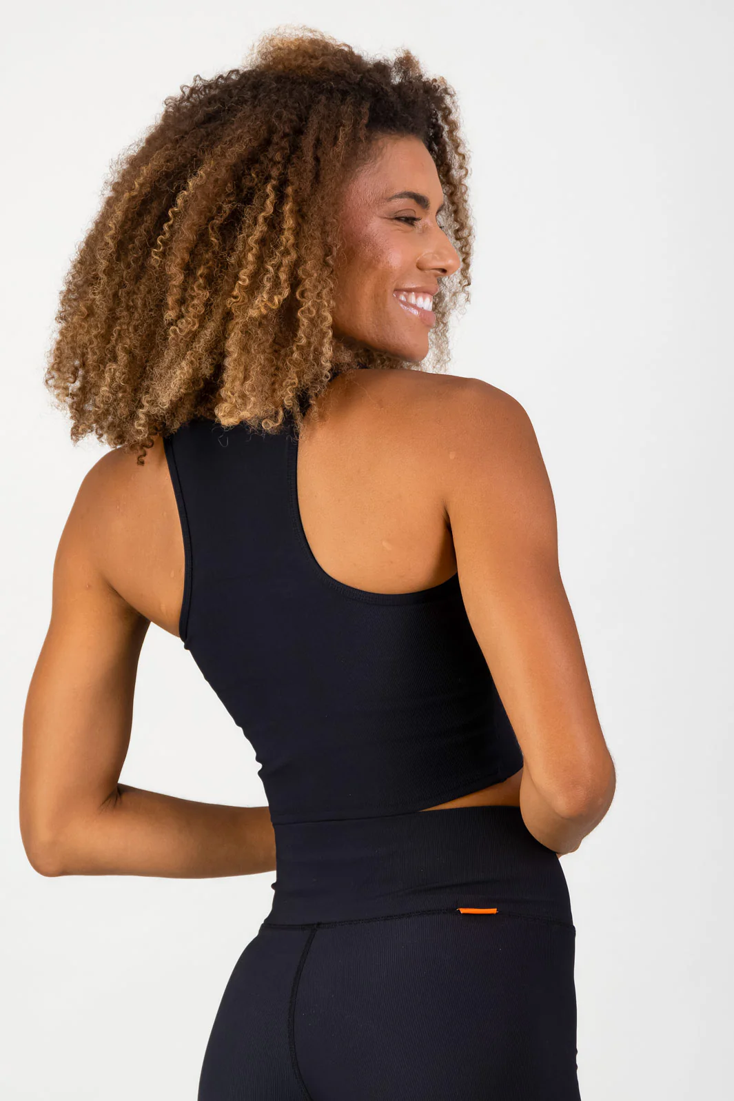 Stile Di Vita Rib Supportive Tank - Black - Image 2