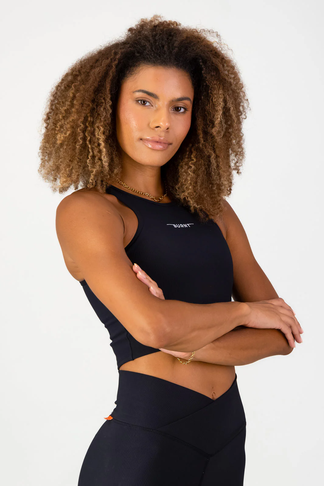 Stile Di Vita Rib Supportive Tank - Black - Image 3