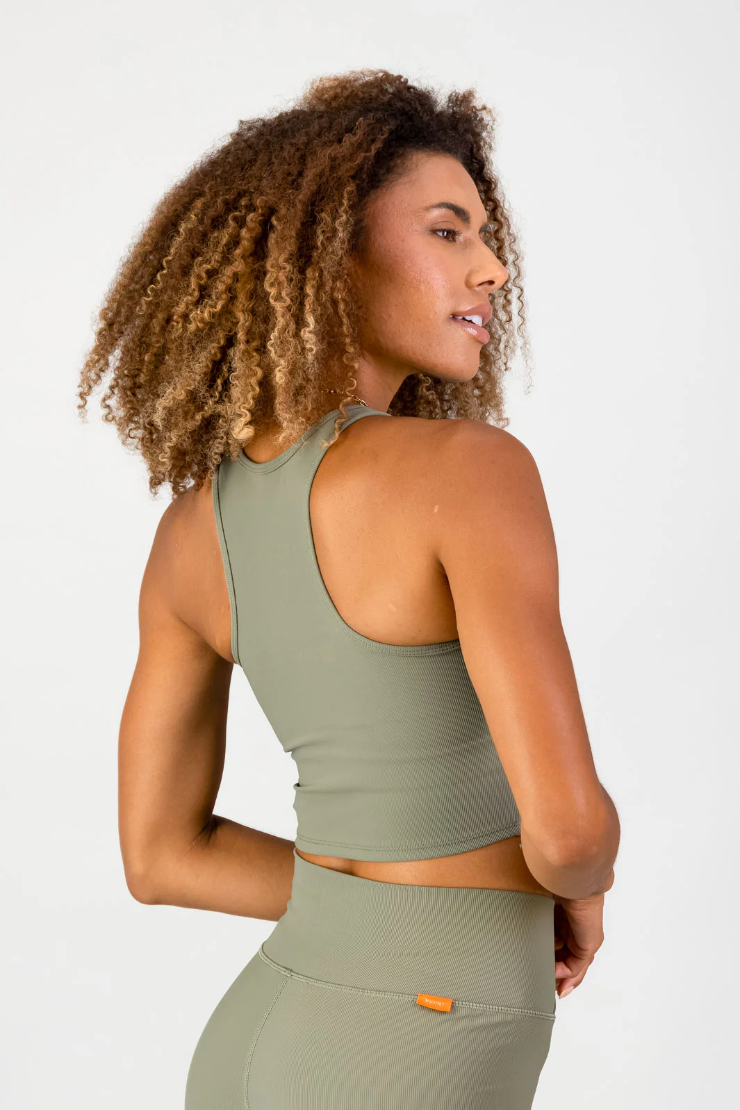 Stile Di Vita Rib Supportive Tank - Sage - Image 2
