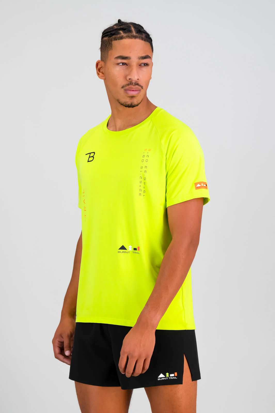Summit Men's Run Tee - Lime - Image 3