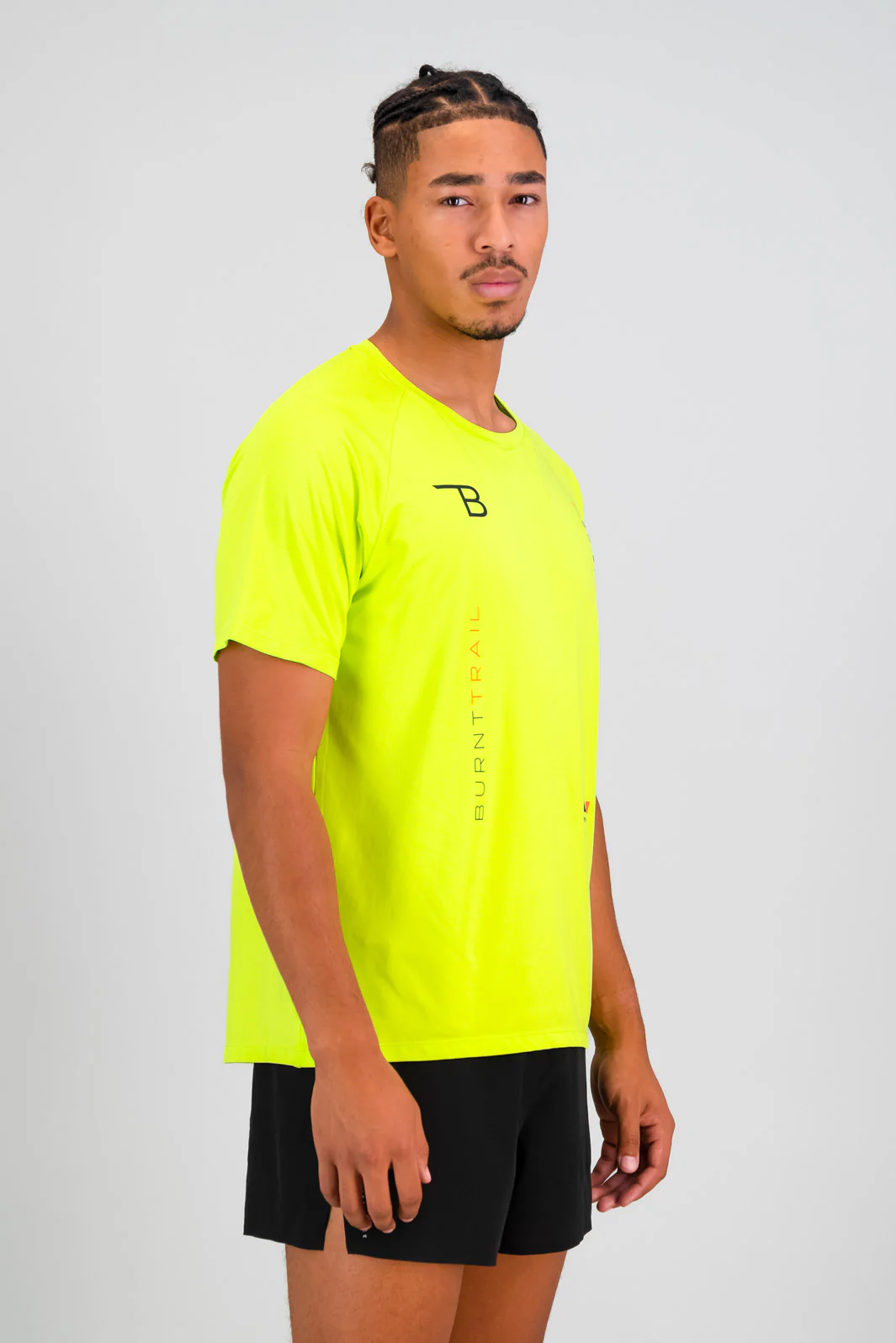 Summit Men's Run Tee - Lime - Image 4