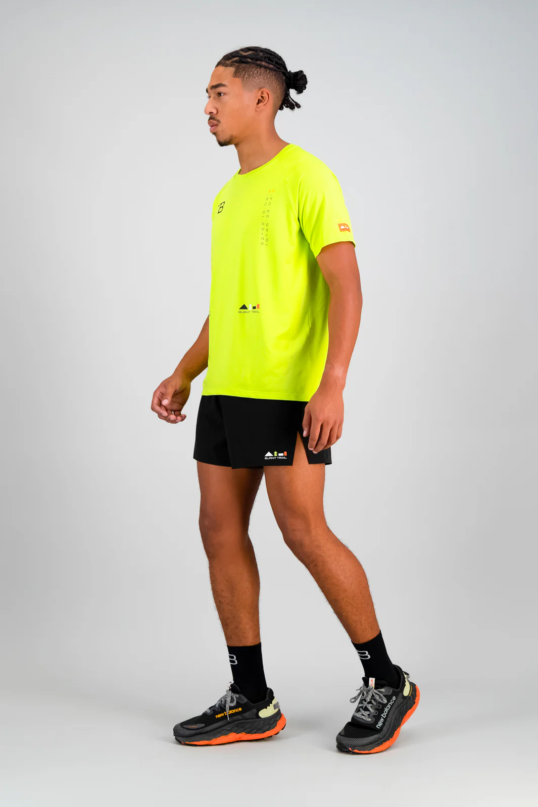 Summit Men's Run Tee - Lime - Image 5