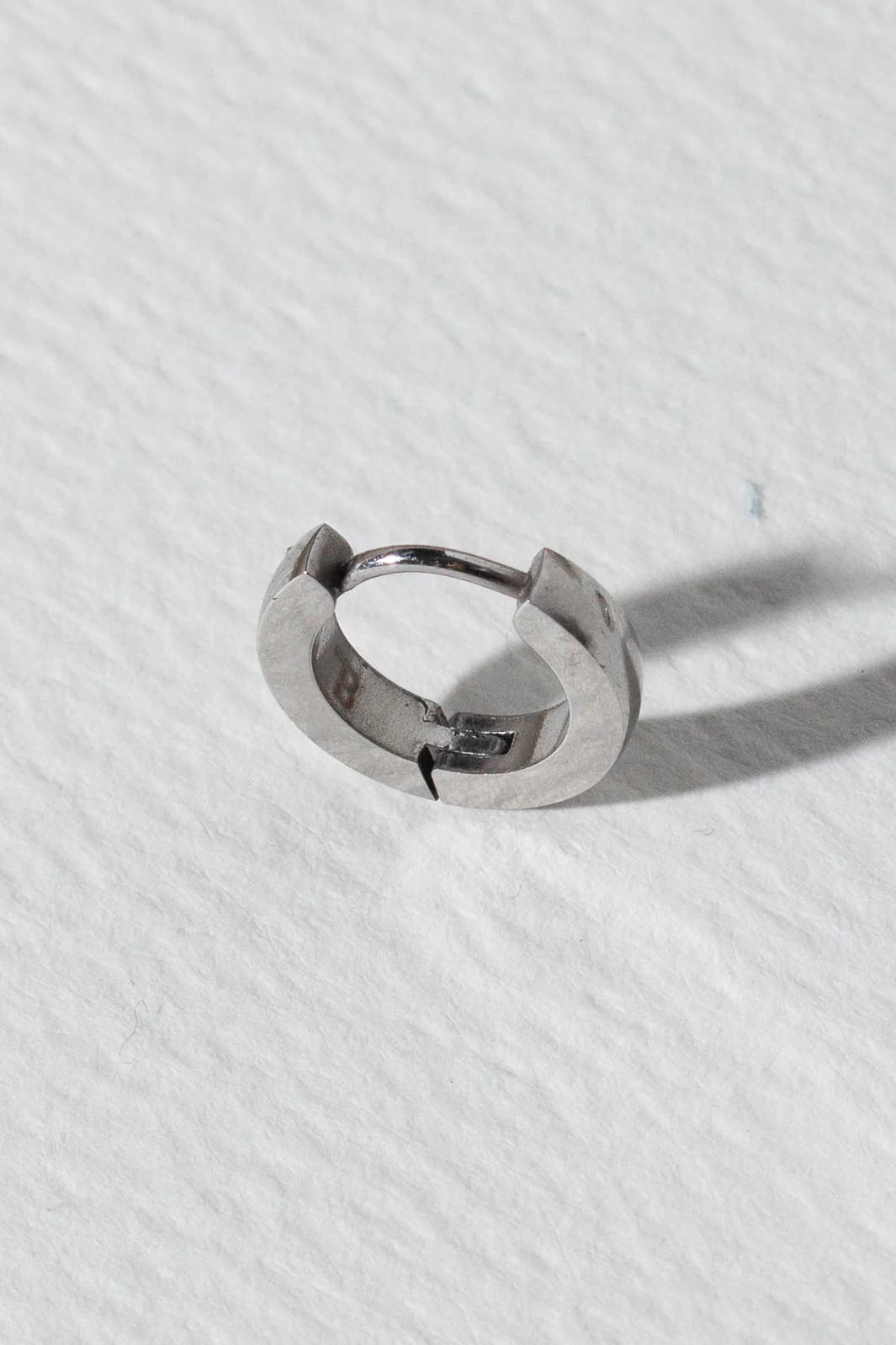 Thin Huggies Earrings - Silver - Image 2