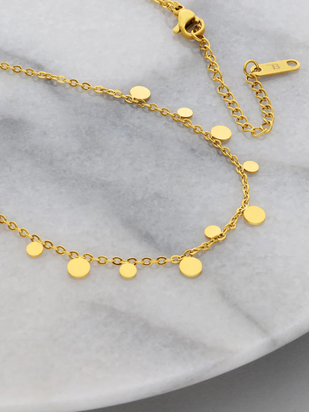 Tiny Charm Necklace - Round - Image 3