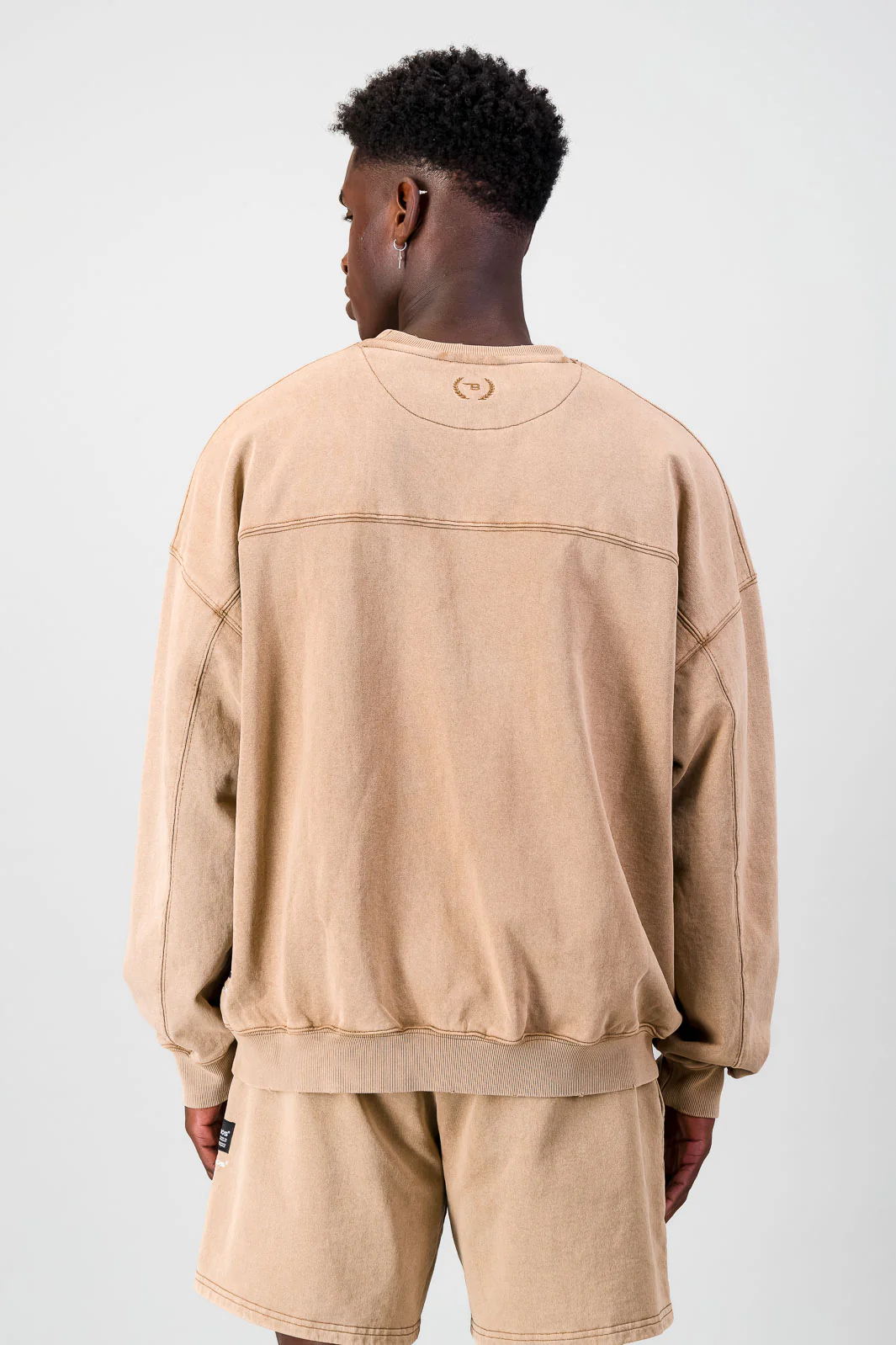 Ultra Heavy Crew Top - Brown - Image 3