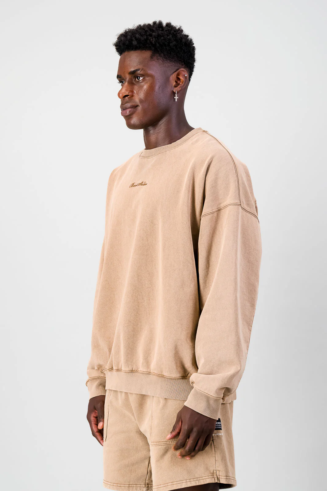 Ultra Heavy Crew Top - Brown - Image 4