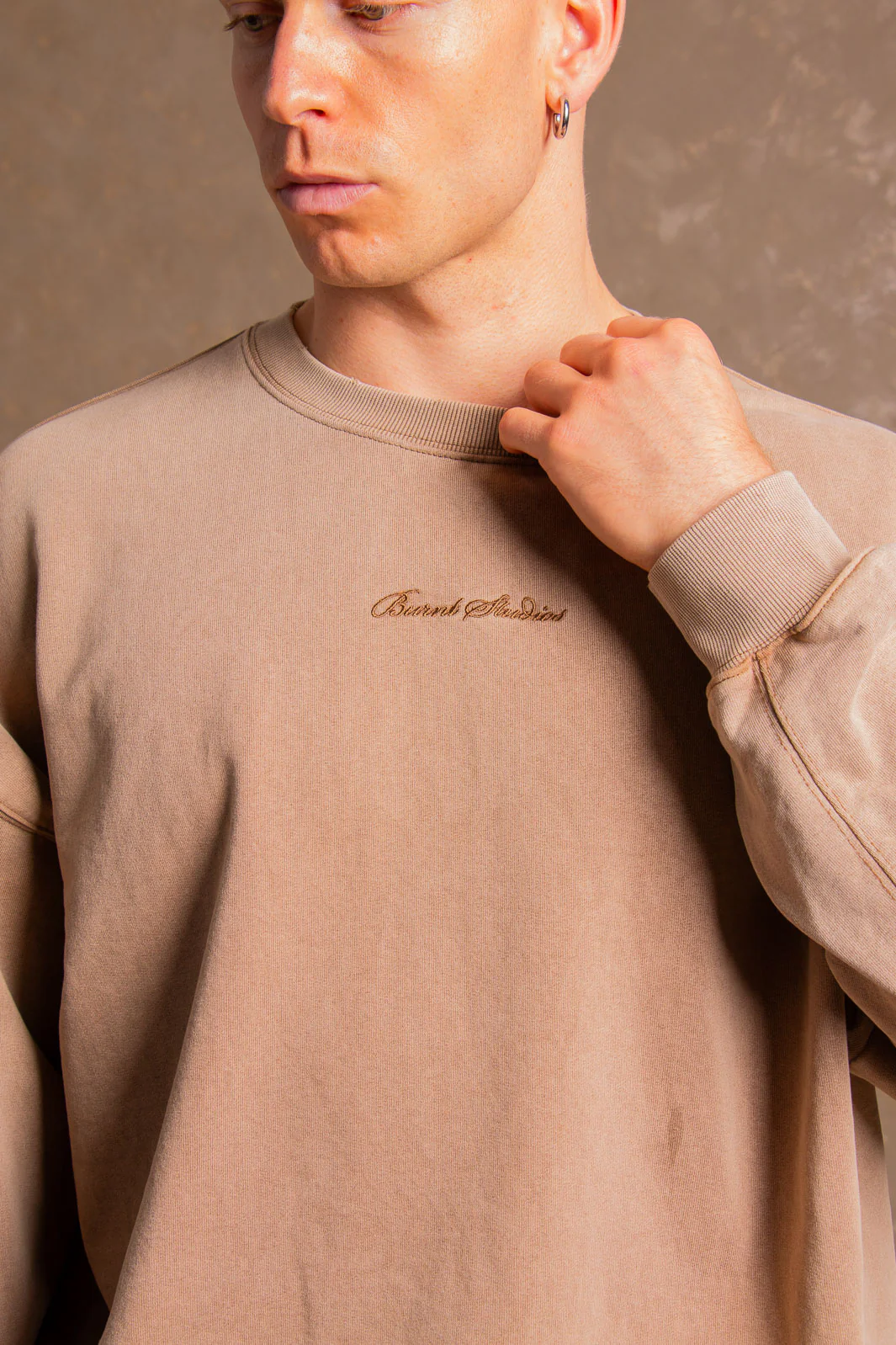 Ultra Heavy Crew Top - Brown - Image 7