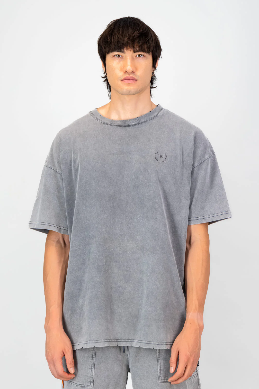 Ultra Heavy Oversized Tee - Light Grey - Image 3