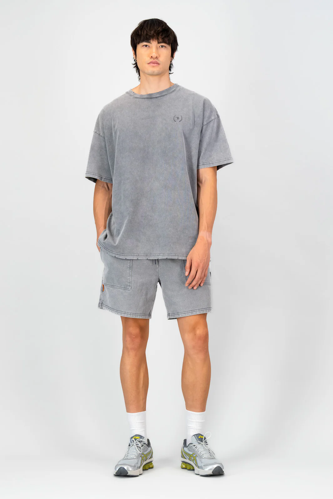 Ultra Heavy Oversized Tee - Light Grey - Image 5