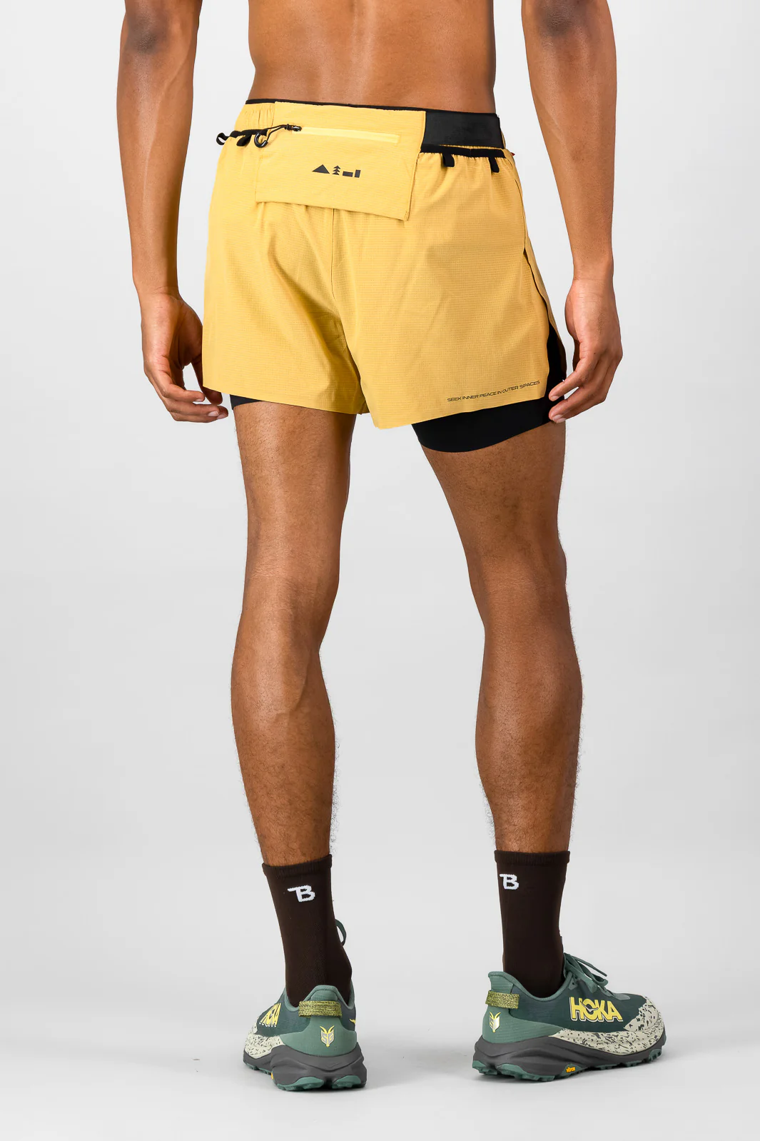 Venture Men's 2-in-1 Run Short - Amber - Image 2