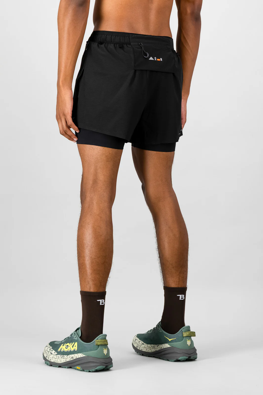 Venture Men's 2-in-1 Run Short - Black - Image 2