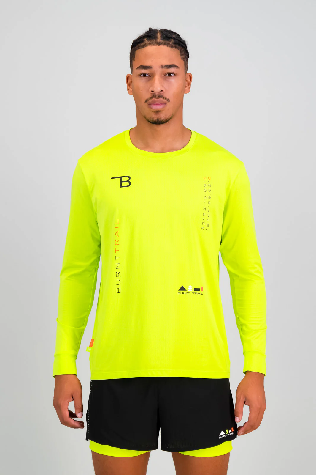 Vert Men's Run Long Sleeve - Lime - Image 3