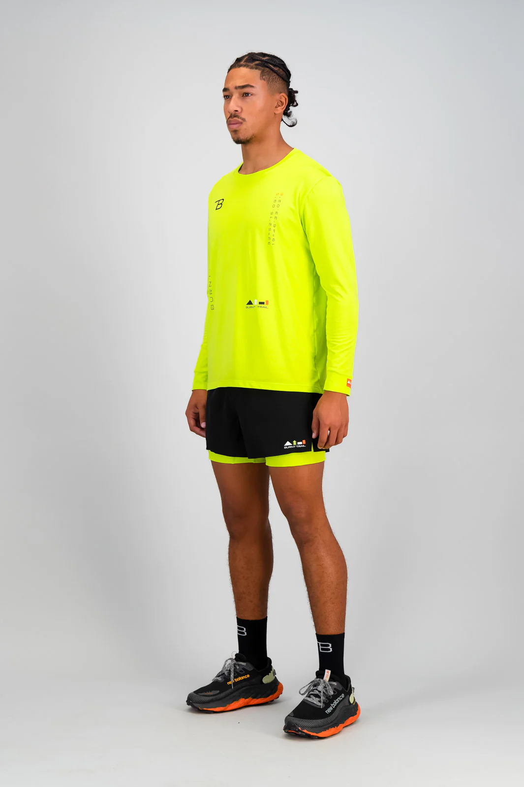 Vert Men's Run Long Sleeve - Lime - Image 4
