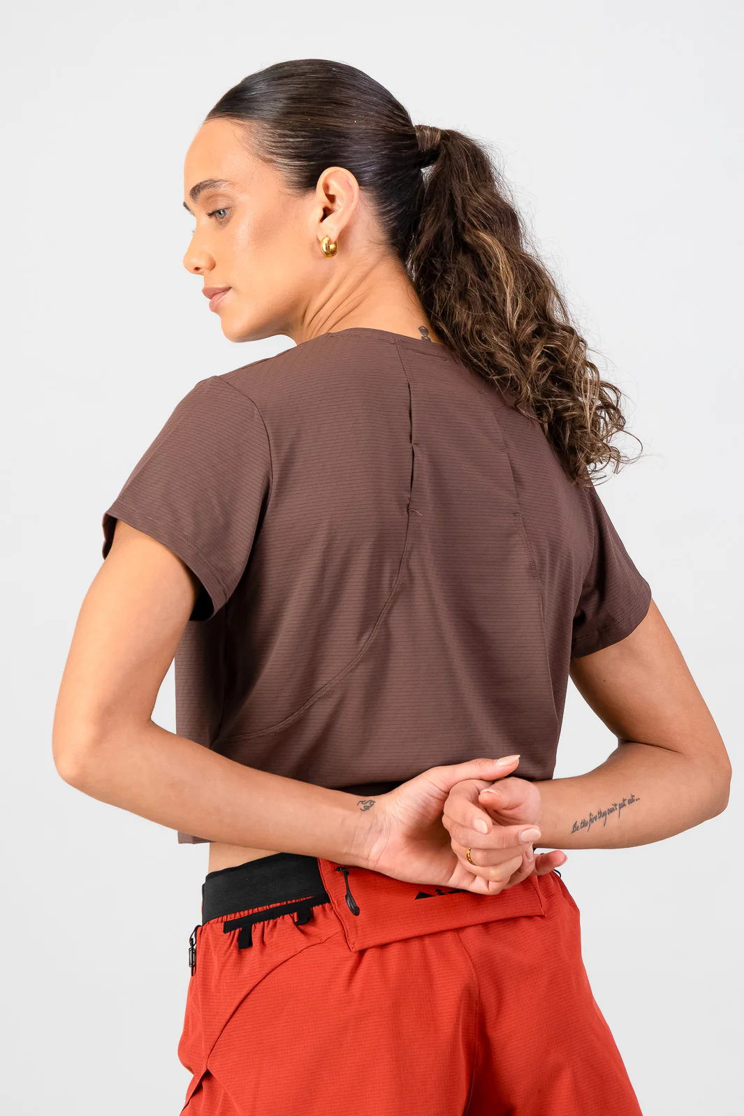 Women's Peak Active Tee - Clay - Image 2