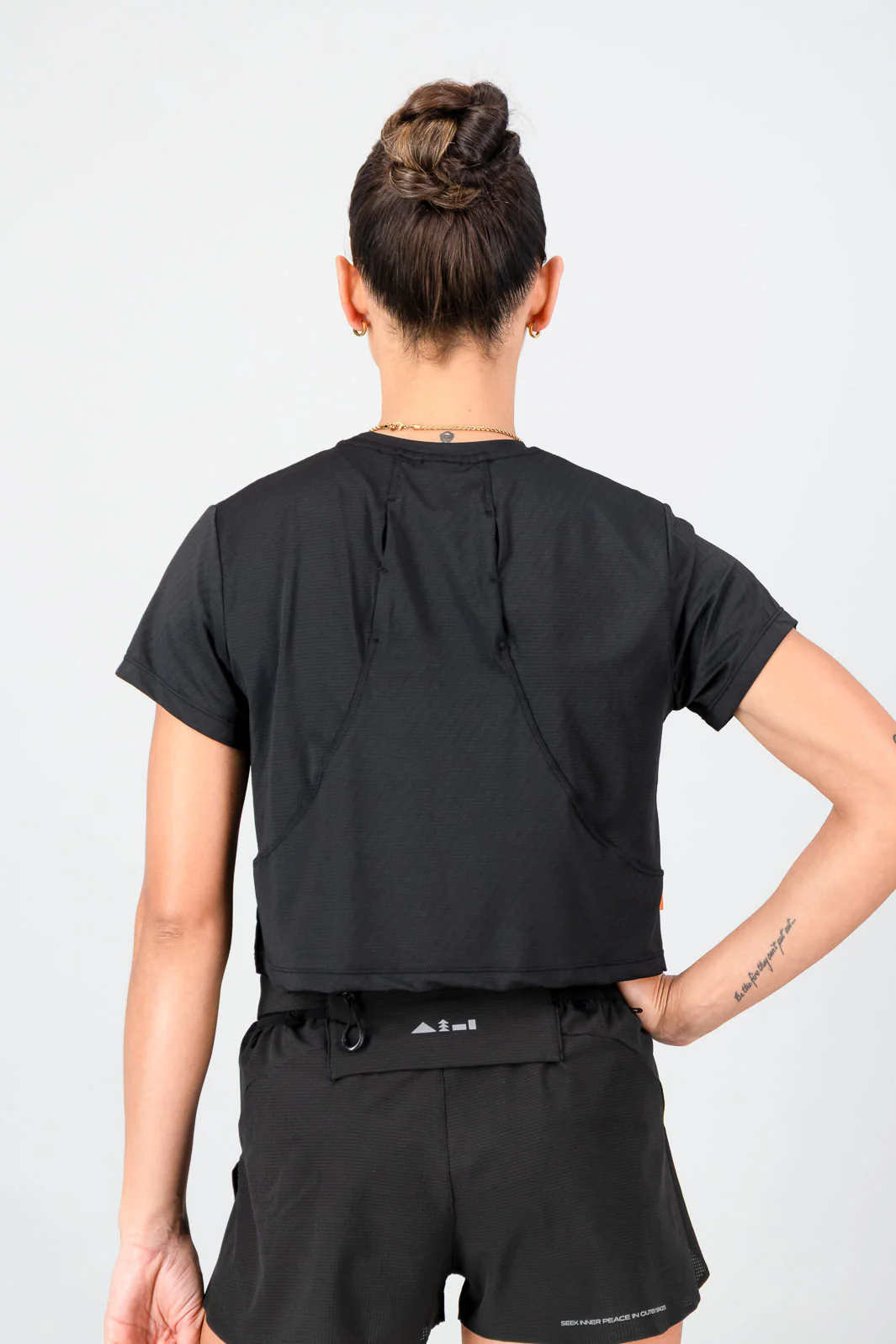 Women's Peak Active Tee - Black - Image 2